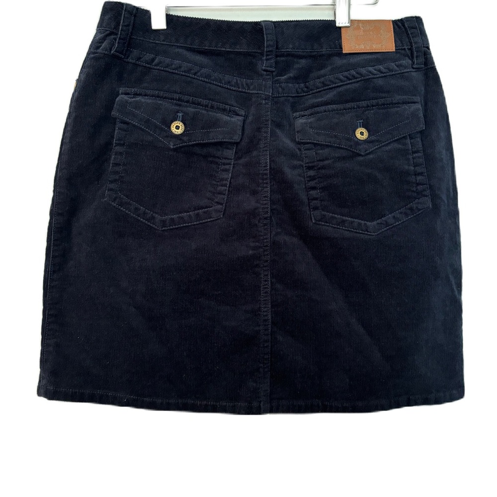 Brooks Brothers Navy Corduroy Mini Skirt Size 6